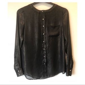 [Express] Black and Gold Blouse, Size 4